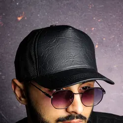 کلاه رویه چرم طرح سنگی مات - فروشگاه اینترنتی ریسک