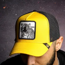 کلاه رویه کتان طرح TIGER - فروشگاه اینترنتی ریسک