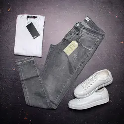 شلوار جین طوسی(Skinny) - فروشگاه اینترنتی ریسک