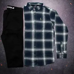 پیراهن پولو چهارخونه { چهار رنگ } - فروشگاه اینترنتی ریسک