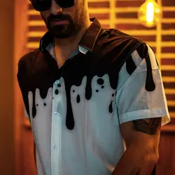 پیراهن هاوایی آبرنگی - فروشگاه اینترنتی ریسک