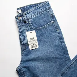 شلوار جین بگ استایل (ابی تیره) - فروشگاه اینترنتی ریسک