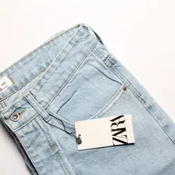 شلوار مام استایل یخی برند ZARA - فروشگاه اینترنتی ریسک