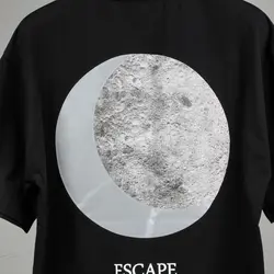 تیشرت طرح MOON (در دورنگ) - فروشگاه اینترنتی ریسک