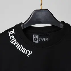 تیشرت آستین کش و یقه کش طرح دار Basic - فروشگاه اینترنتی ریسک