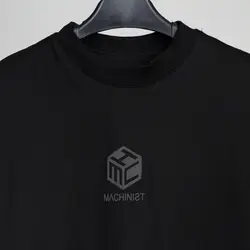 تیشرت یقه کش مشکی طرح machinist rubik - فروشگاه اینترنتی ریسک