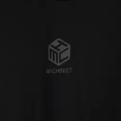 تیشرت یقه کش مشکی طرح machinist rubik - فروشگاه اینترنتی ریسک
