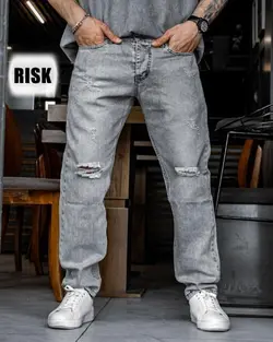 شلوار مام استایل زاپ دار