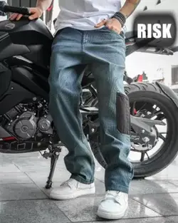 شلوار بگ استایل سبزآبی کتان