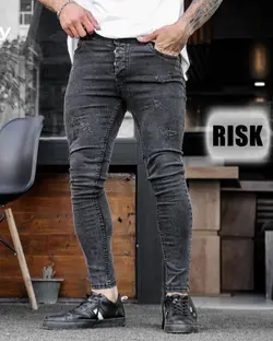 شلوار جین جذب ذغالی