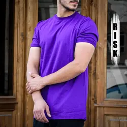 تیشرت Risk آستین کش بنفش - فروشگاه اینترنتی ریسک