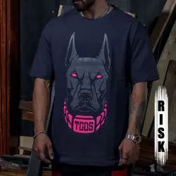 تیشرت بلک لایت طرح دوبرمن