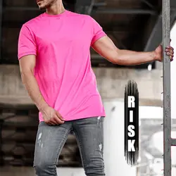 تیشرت Risk آستین کش صورتی - فروشگاه اینترنتی ریسک