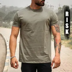 تیشرت Risk آستین کش سبز روشن - فروشگاه اینترنتی ریسک