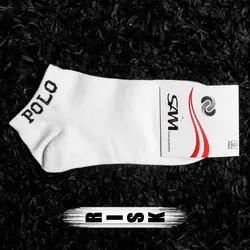 جوراب نخی ساده سفید