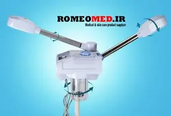 قیمت خرید بهترین مارک دستگاه بخور صورت سرد گرم اوزون دولول سالن پایه دار پاکسازی صورت آریشگاه ⋆ رومِئومِد