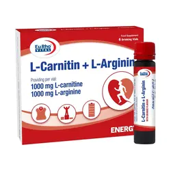 ال آرژینین+ال کارنتین ویال 1000 6 عددی یوروویتال