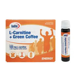 ال کارنتین+قهوه سبز ویال خوراکی با طعم پرتقال 1000 6 عددی یوروویتال