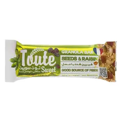 انرژی بار دانه کشمش شیرین شده با عسل 35 گرمی توت سوییت