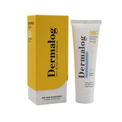 کرم ضد آفتاب پوست خشک نوار آبی اس پی اف 50 50 میل درمالوگ