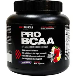 پودر مکس پرو بی سی ای ای با طعم توت فرنگی و لیموناد 351 گرم مکس ماسل آمینو اسید شاخه دار