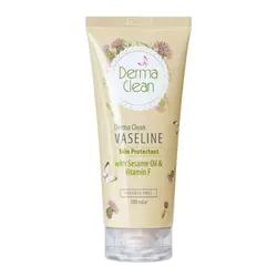 وازلین ویتامینه حاوی روغن کنجد و ویتامین اف 75 میل درماکلین