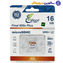 رم میکرو ۱۶ گیگ ویکومن ViccoMan Final 600x Plus U3 A1 V30 C10 90MB/s