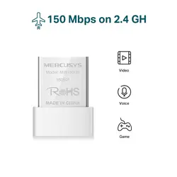 کارت شبکه USB بی‌ سیم 150Mbps مرکوسیس مدل MW150US