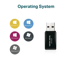 کارت شبکه USB بی‌ سیم 300Mbps مرکوسیس مدل MW300UM
