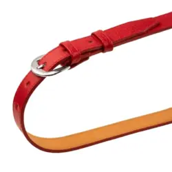 کمربند چرم زنانه کد BW قرمز