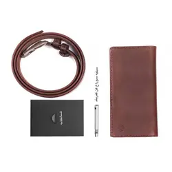 ست چرم کیف کتی و کمربند الگانت LS3