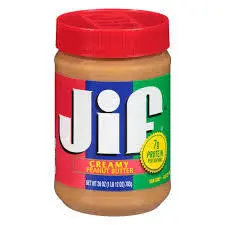 کره بادام زمینی جیف jif مدل کرمی