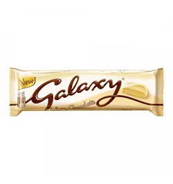 شکلات گلکسی سفید 38 گرمی galaxy white chocolate - شهر گیلاس | فروشگاه تخصصی پاستیل و شکلات