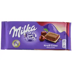 شکلات میلکا کرم آلبالو milka cherry creme - شهر گیلاس | فروشگاه تخصصی پاستیل و شکلات