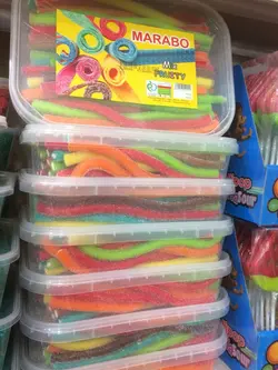 پاستیل مدادی ترش مخلوط میوه یک و نیم کیلویی مارابو - شهر گیلاس | فروشگاه تخصصی پاستیل و شکلات