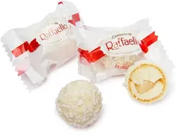 شکلات رافائلو raffaello یک کیلویی - شهر گیلاس | فروشگاه تخصصی پاستیل و شکلات