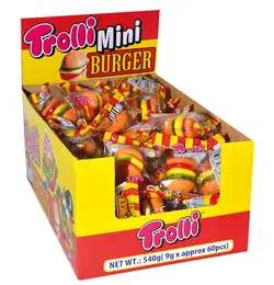 پاستیل مینی همبرگر ترولی trolli آلمان 36 عددی - شهر گیلاس | فروشگاه تخصصی پاستیل و شکلات