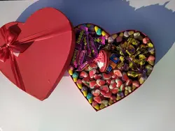 پک ولنتاین مدل قلب بزرگ - شهر گیلاس | فروشگاه تخصصی پاستیل و شکلات