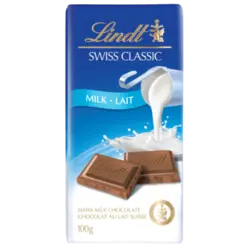 تابلت شکلات شیری لینت سوئیس 100 گرمی lindt - شهر گیلاس | فروشگاه تخصصی پاستیل و شکلات