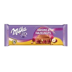 شکلات میلکا 300 گرمی فندق و کشمش milka max بدون تاریخ - شهر گیلاس | فروشگاه تخصصی پاستیل و شکلات