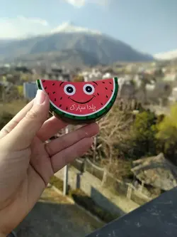 گیفت یلدایی مدل قاچ هندوانه حاوی اسمارتیز