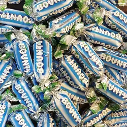 شکلات مینی بونتی bounty یک کیلویی - شهر گیلاس | فروشگاه تخصصی پاستیل و شکلات