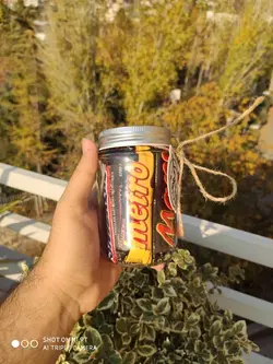 کندی جار کوچک شکلات بار - شهر گیلاس | فروشگاه تخصصی پاستیل و شکلات