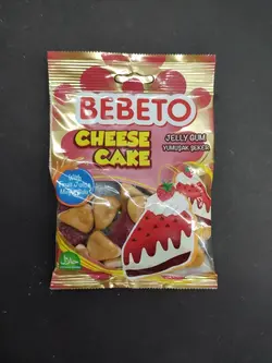 پاستیل چیز کیک 120 گرمی ببتو bebeto - شهر گیلاس | فروشگاه تخصصی پاستیل و شکلات