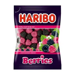 پاستیل هاریبو 80 گرمی مدل تمشک haribo - شهر گیلاس | فروشگاه تخصصی پاستیل و شکلات