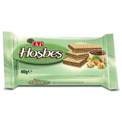 ویفر فندقی هوش بش اتی 40 گرمی hosbes - شهر گیلاس | فروشگاه تخصصی پاستیل و شکلات