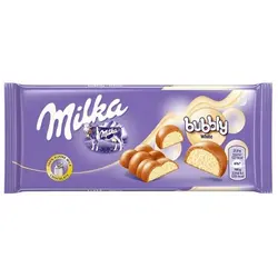 شکلات میلکا حبابی سفید milka bubbly white - شهر گیلاس | فروشگاه تخصصی پاستیل و شکلات