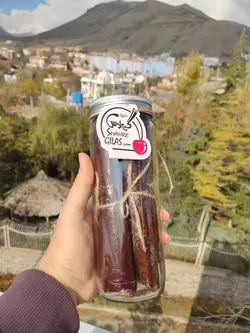 جار بزرگ لواشک خانگی طرح کلاسیک - شهر گیلاس | فروشگاه تخصصی پاستیل و شکلات