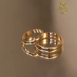 حلقه ست طلا روس ساده 010330 - فروشگاه سیلور تی تی