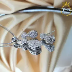 نیم ست ظریف اشکی - فروشگاه سیلور تی تی